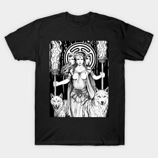 Hecate Goddess of Sorcery and Crossroads T-Shirt